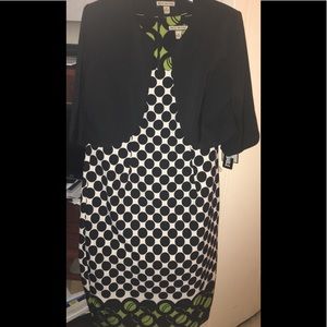 Polka Dot dress w crop jacket